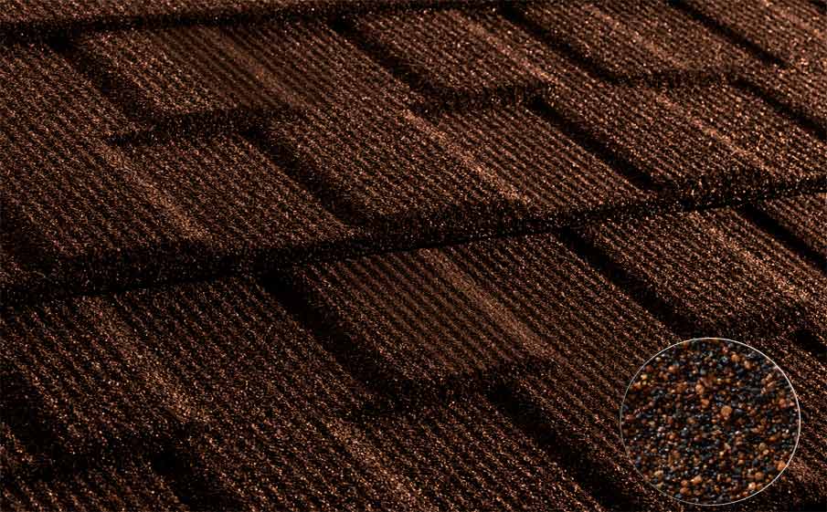 Композитная черепица рядовая Metrotile Viksen Ironbark