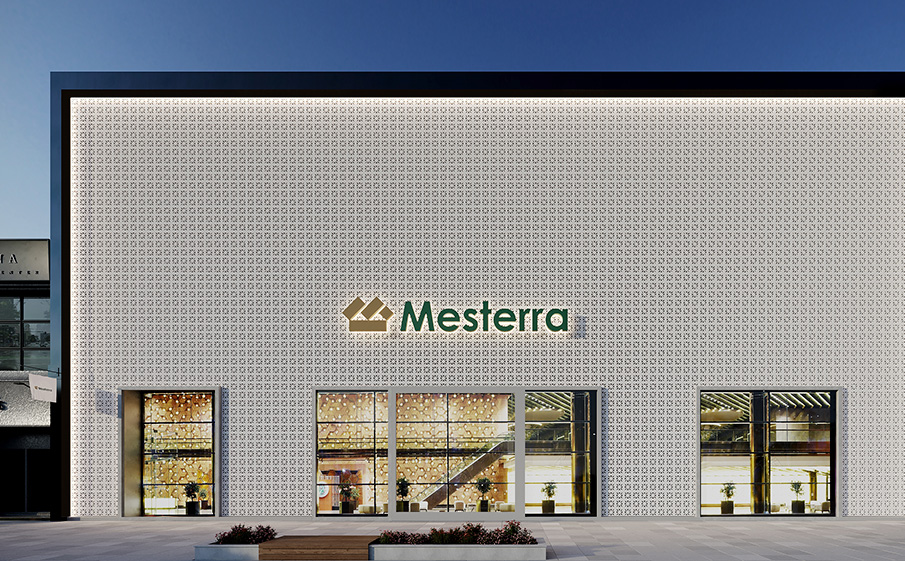 Декоративный бриз-блок Mesterra Кобого / Cobogo 0201, под покраску, 250*250*70 мм