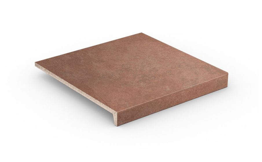 Клинкерная ступень угловая Loftstufe Stroeher Keraplatte Aera, 755 camaro, 340*340*35*11 мм