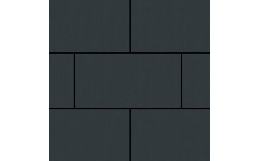 Плитка тротуарная SteinRus, Парк Плейс Б.3.П.8, гладкая, графит, 600*300*80 мм