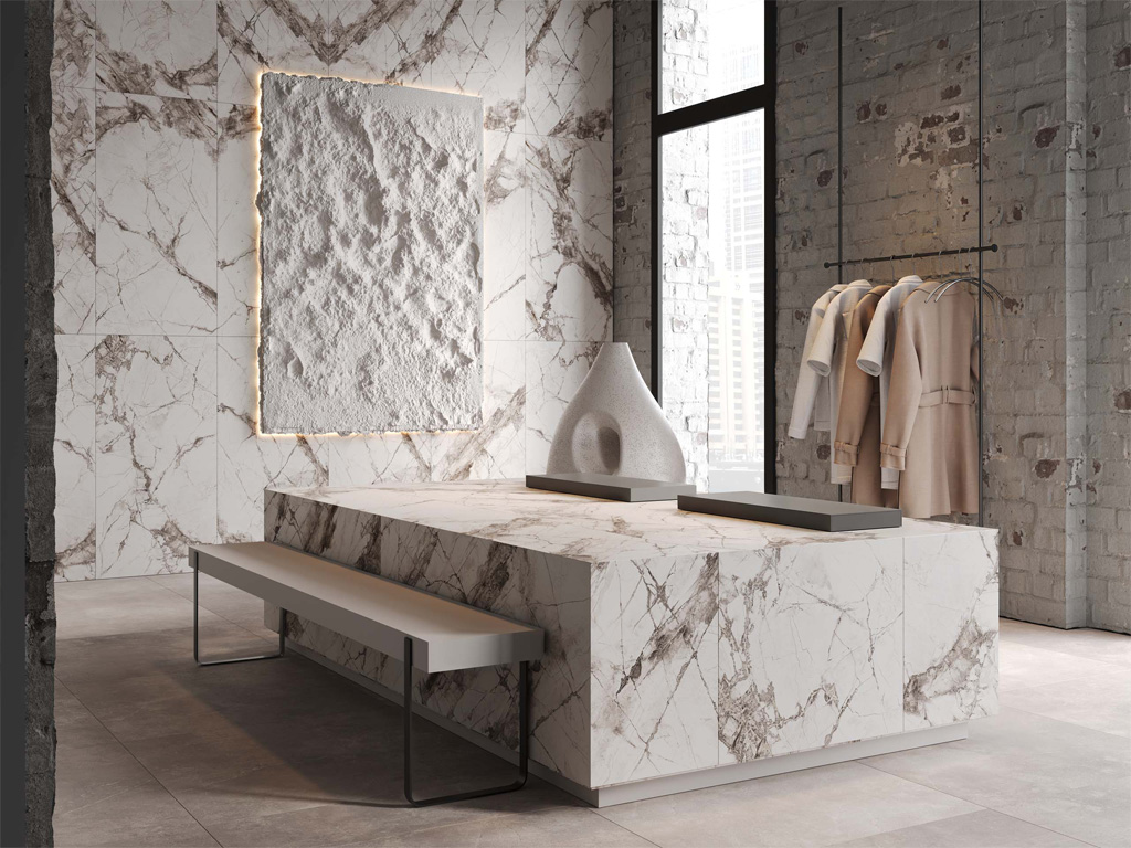 Керамогранит Ametis Экзотичный Мрамор/Exotica Marble EXM101, неполированный, 1200*600*9 мм