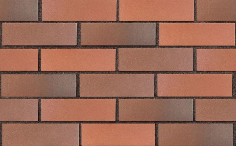 Кирпич облицовочный полнотелый ЛСР, красный флэш, гладкий, 250*120*65 мм