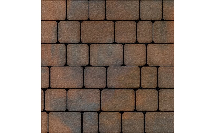 Плитка тротуарная SteinRus Инсбрук Альт А.1.Фсм.4, Old-age, ColorMix Штайнрус, толщина 40 мм