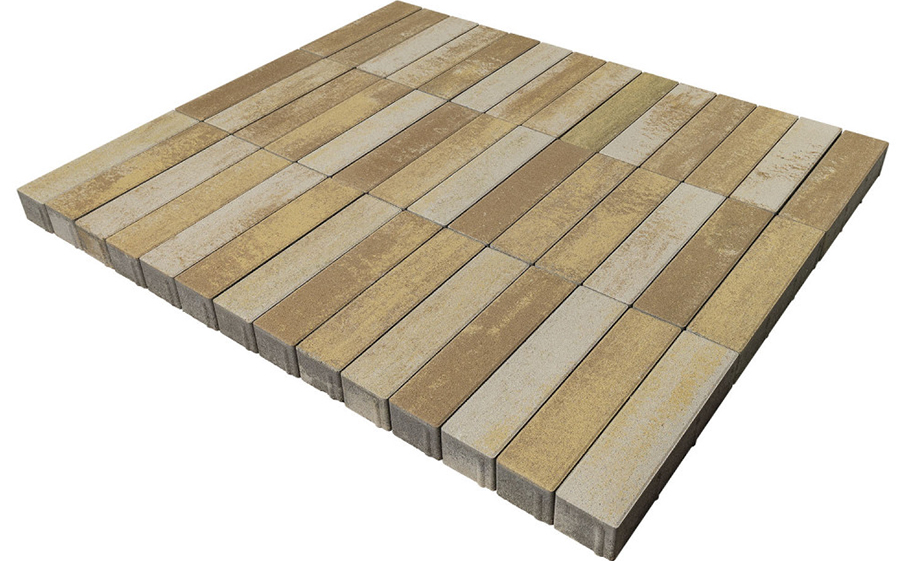 Плитка тротуарная BRAER Ригель Color Mix Саванна, 320*80*60 мм