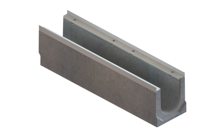 Лоток Standartpark BetoMax Drive DN160 с щелевой чугунной решеткой