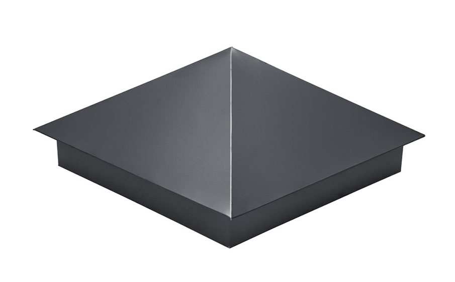 Колпак на столб Grand Line 390*390 мм 0,5 GreenCoat Pural BT matt с пленкой RR 11