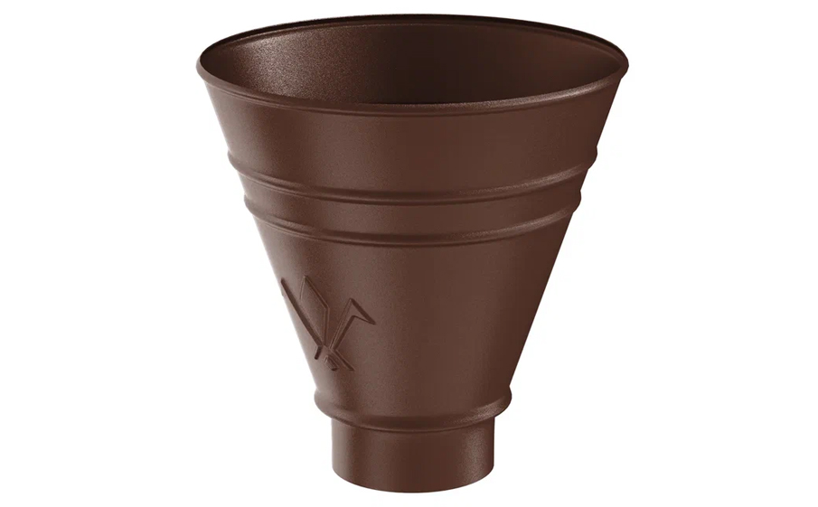 Воронка водосборная круглая Aquasystem PURAL MATT RAL 8017 для системы D 150/100