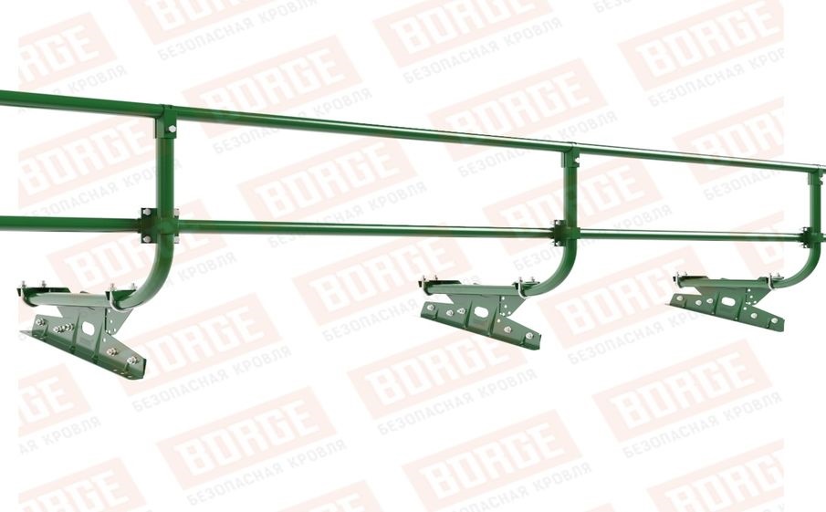 Кровельное ограждение Borge для фальцевой кровли оцинкованное RAL 6002, 300*60 см