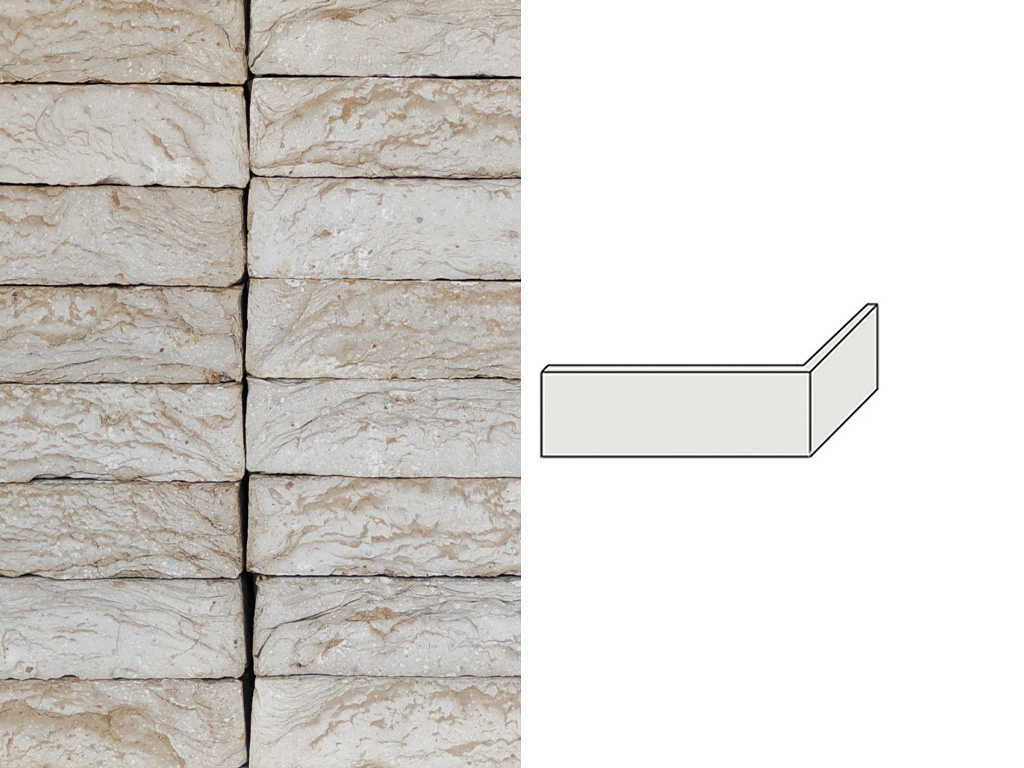 Облицовочный кирпич керамический S.Anselmo угловой VTB, Smoked Selmo, 250/120*60*55 мм