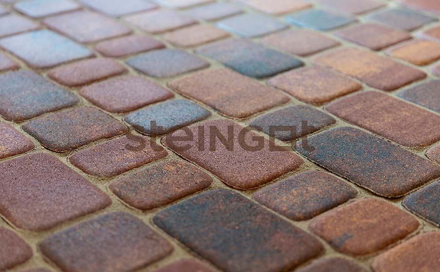Плитка тротуарная Steingot Колормикс, Классика, Агатовый камень (Blend), комплект 3 шт, толщина 60 мм