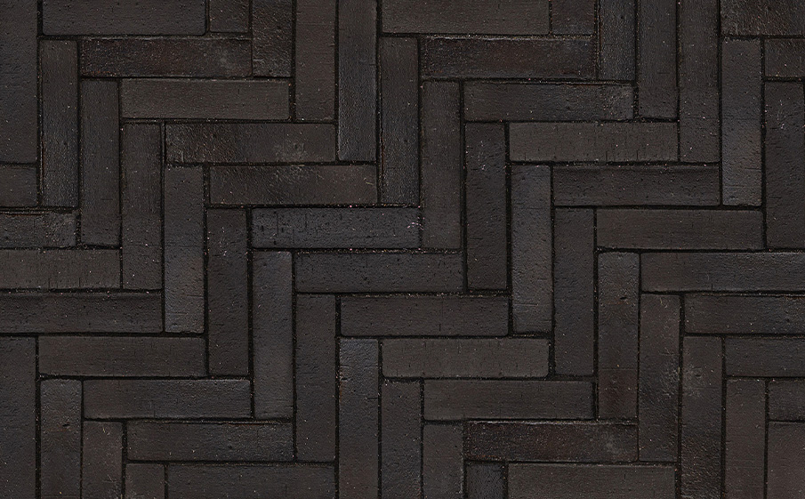 Клинкерная брусчатка Westerwaelder Klinker PK815 Schwarz-bunt Edelglanz, 240*55*52 мм