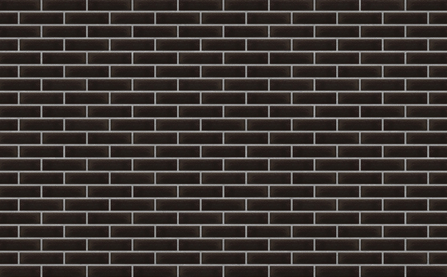 Клинкерная облицовочная плитка King Klinker Free Art для НФС, 17 Onyx Black, 240*71*17 мм