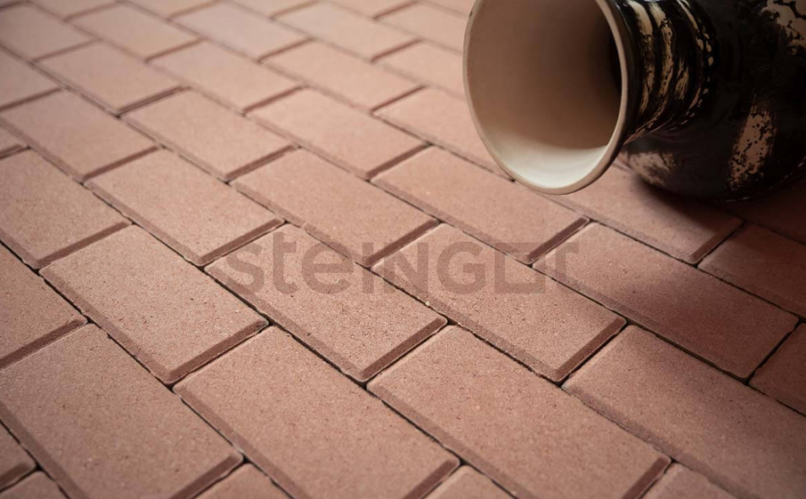 Плитка тротуарная Steingot Моноцвет, Прямоугольник, фаска 5*5, бежевый, 200*100*60 мм