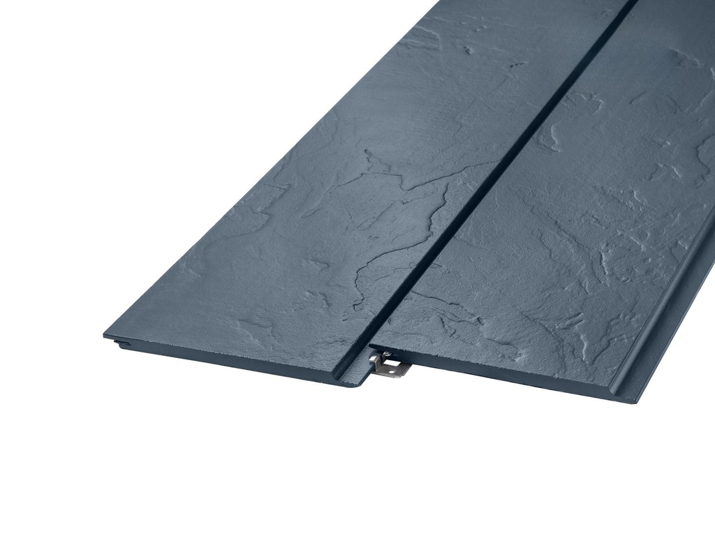 Фиброцементный сайдинг FCSPRO Стоун Клик F63 (Дождливое небо), 3000*190*10 мм 
