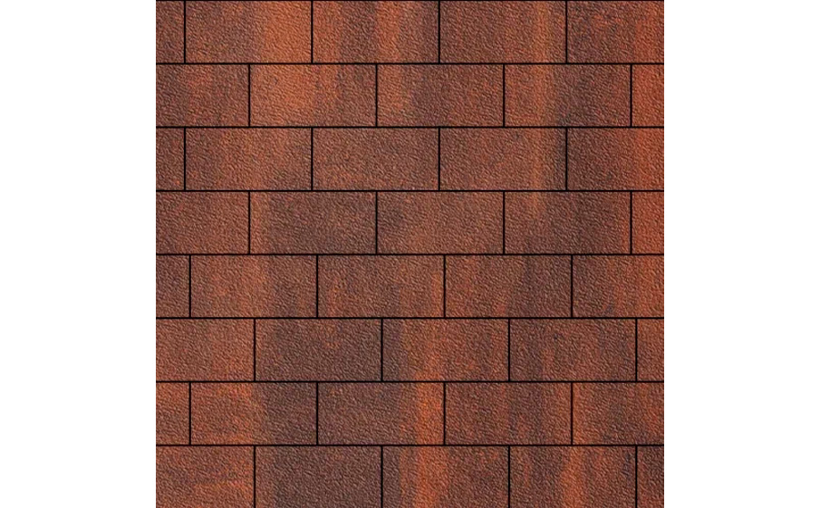 Плитка тротуарная SteinRus Прямоугольник Б.6.П.6, Native, ColorMix Брук, 200*100*60 мм