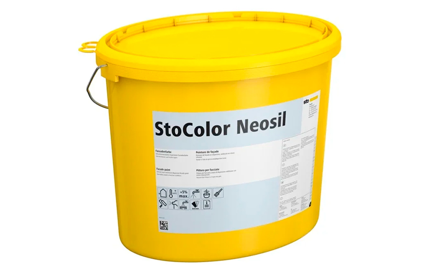 Фасадная матовая акриловая краска StoColor Neosil B getont, колеруемая С1, 15 л