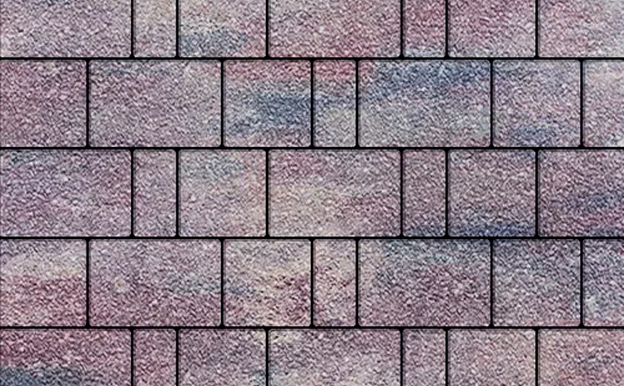 Плитка тротуарная SteinRus Бергамо А.6.Псм.4, Antico, ColorMix Каратау, толщина 40 мм