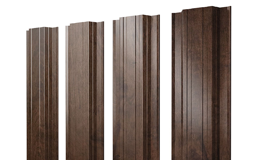 Штакетник Прямоугольный 0,45 Print Double Elite Antique Wood