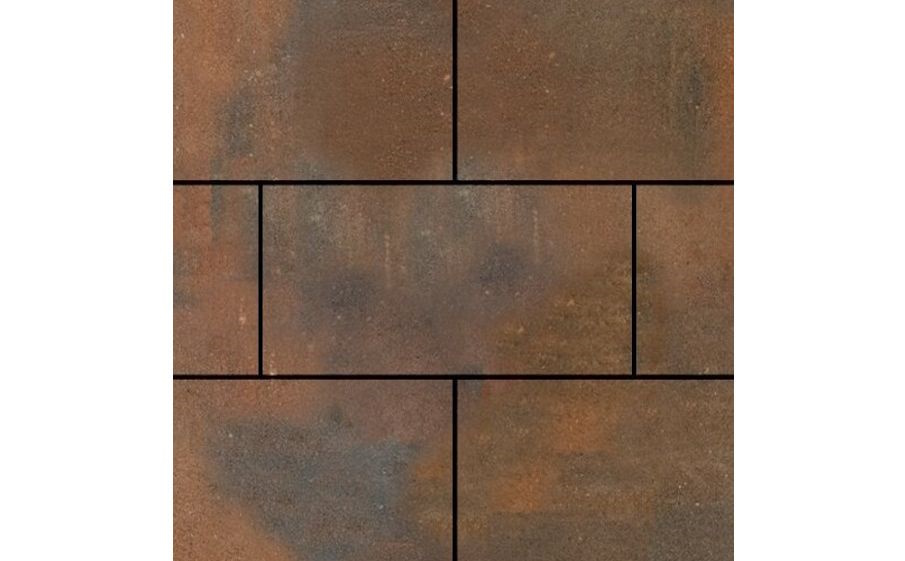 Плитка тротуарная SteinRus Парк Плейс Б.3.П.8 гладкая, ColorMix Штайнрус, 600*300*60 мм