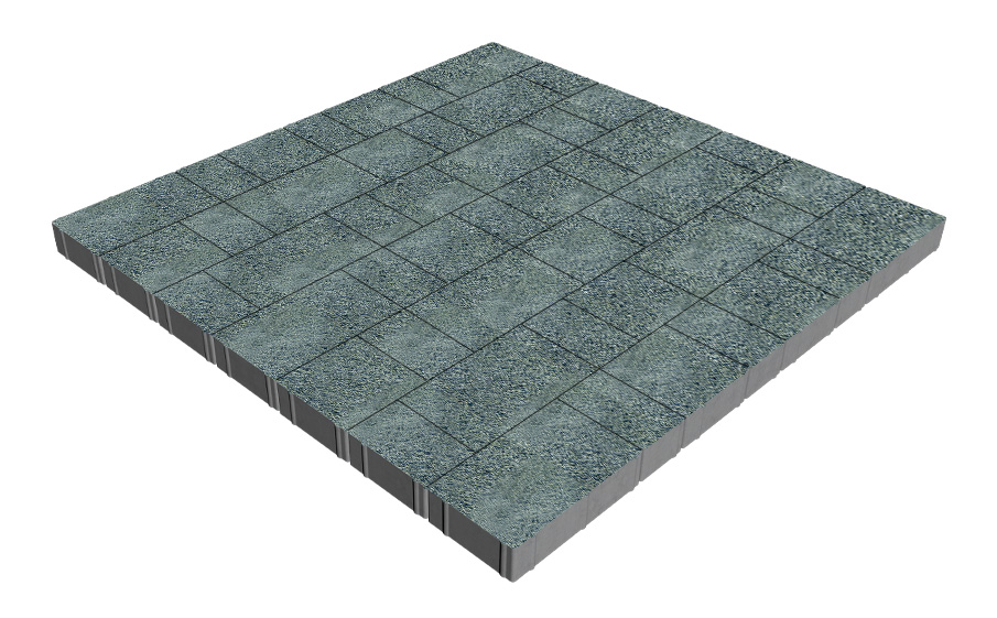 Плитка тротуарная SteinRus Новый город Лион Б.9.Псм.6, Nature Stone, Виридиан, толщина 60 мм