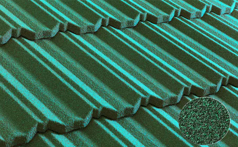 Композитная черепица рядовая Metrotile Classic Green