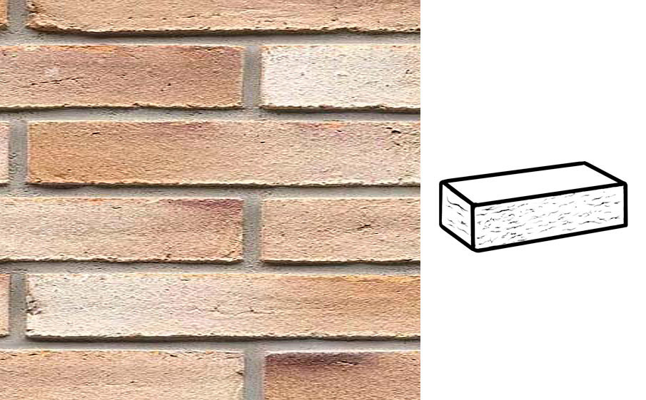 Кирпич клинкерный Muhr 37_06 K Serie mondan Kohle рустик, 290*90*40 мм