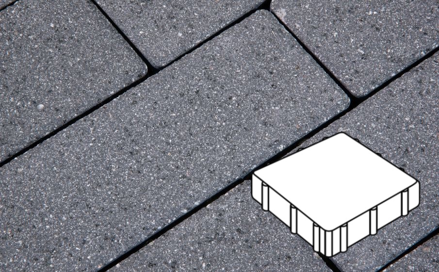 Плитка тротуарная Готика, Granite FERRO, Квадрат В.3.К.10, Исетский, 300*300*100 мм