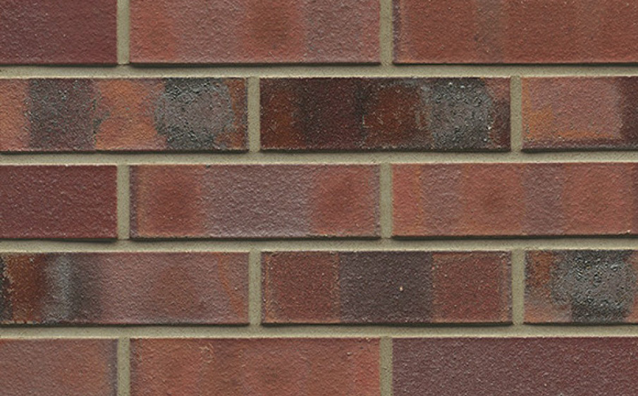 Кирпич клинкерный Muhr 04 KS Rotbraun-bunt Kohle Spezial гладкий, Spar NF, 240*55*71 мм