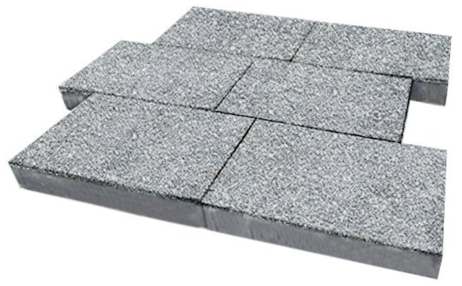Плитка тротуарная SteinRus Парк Плейс Б.3.П.8, Backwash, Гранит, 600*300*80 мм