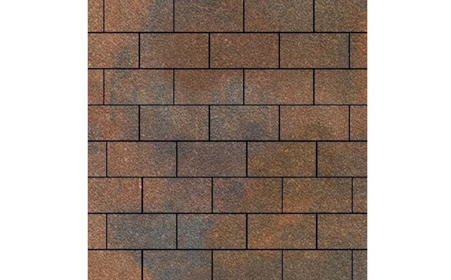 Плитка тротуарная SteinRus Прямоугольник В.6.П.8, Native, ColorMix Штайнрус, 200*100*80 мм