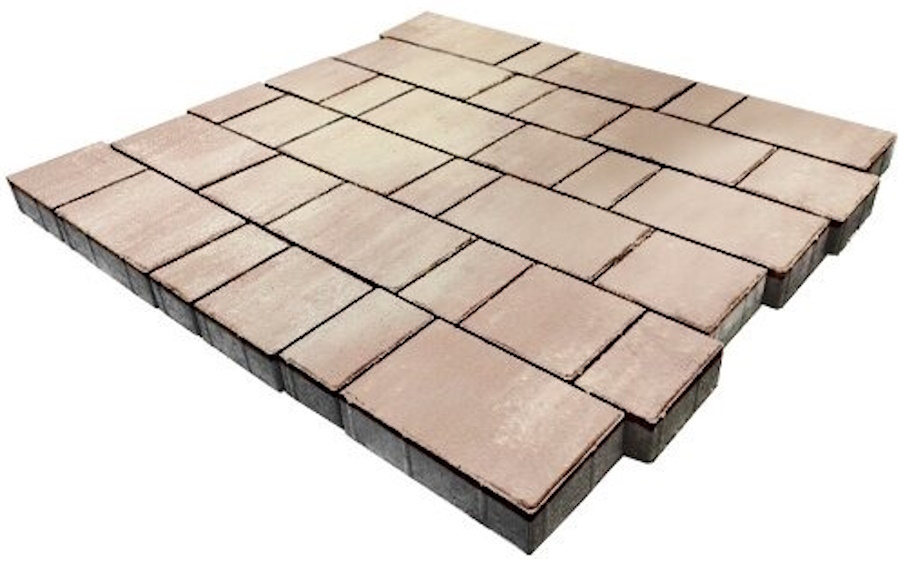 Плитка тротуарная SteinRus Новый город Б.7.Фсм.6, гладкая, ColorMix Оливин, толщина 60 мм