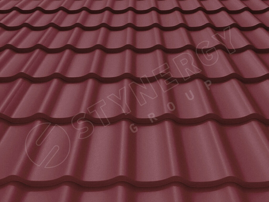 Металлочерепица Stynergy СМ Классик Rooftop Бархат RAL 3005