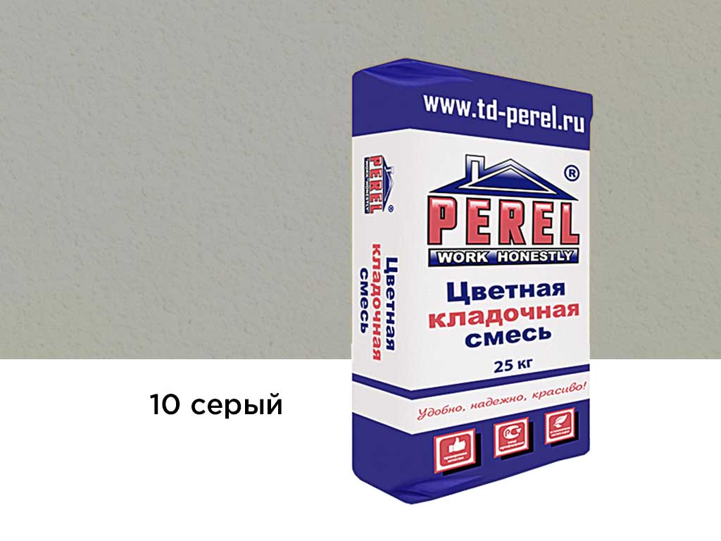 Цветная кладочная смесь Perel NL 0110 серый, 25 кг