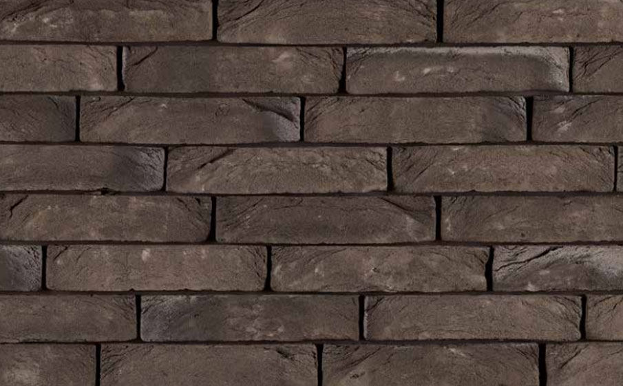 Кирпич облицовочный ручной формовки Terca Carbon Black Iluzo (Zwart Iluzo), 238*88*48 мм