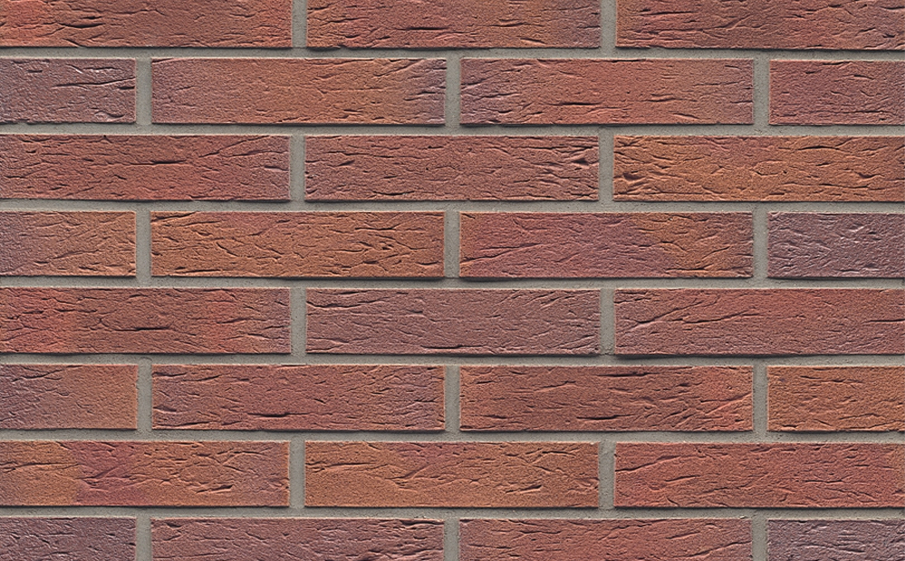 Кирпич клинкерный Muhr 04 Rotbraun-bunt рустик, 240*115*52 мм