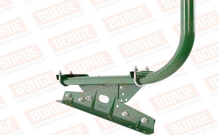 Кровельное ограждение Borge для фальцевой кровли оцинкованное RAL 6002, 300*120 см