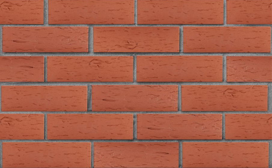 Кирпич клинкерный ЛСР Лондон красный береста, 250*85*65 мм