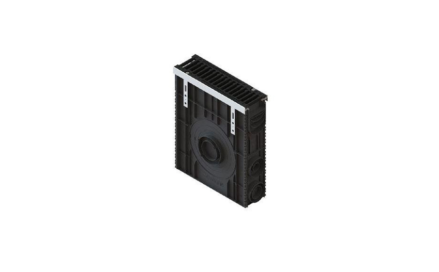 Пескоуловитель Standartpark PolyMax Drive DN100 с чугунной щелевой решеткой, 520*160*614 мм