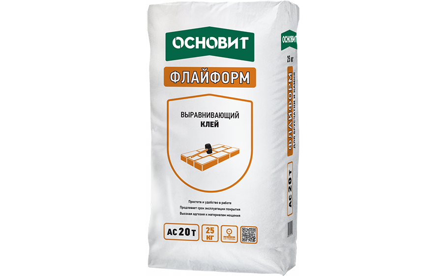 Выравнивающий клей Основит ФЛАЙФОРМ AC20 T 25 кг