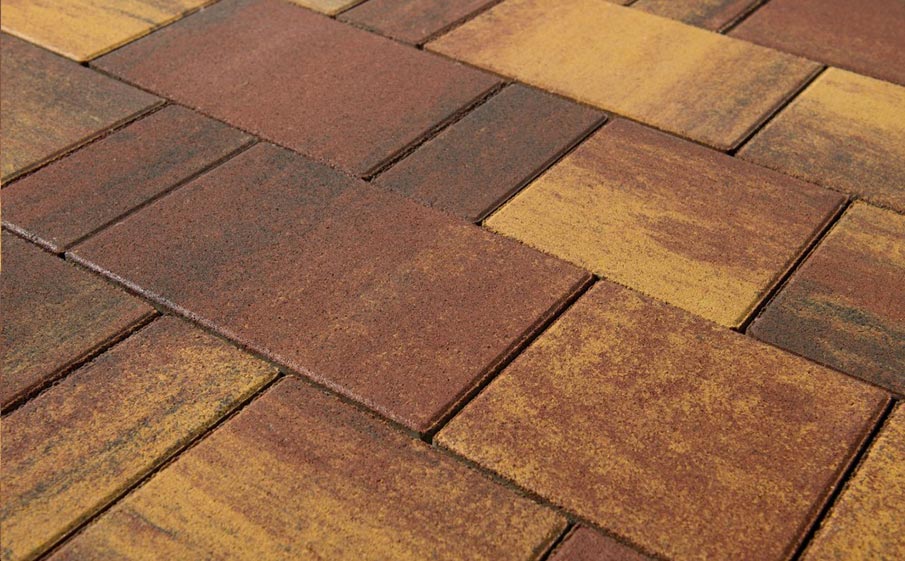 Плитка тротуарная BRAER Старый город Ландхаус Color Mix Мальва, толщина 80 мм