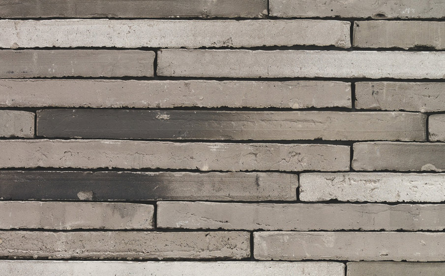 Кирпич ригельный Terca Wasserstrich Special Kwartsgrijs (Arctic Gedampft), 510*100*40 мм