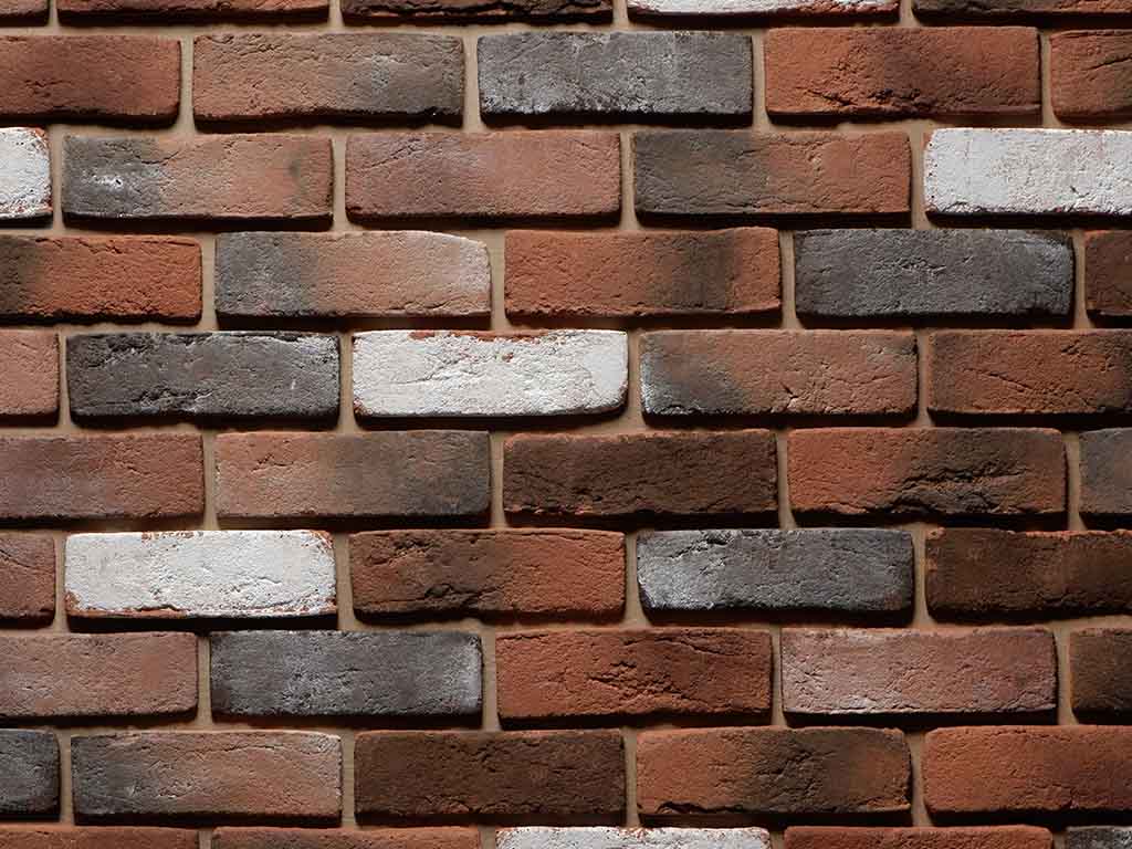 Декоративный кирпич ИНТЕРКАМ Старый кирпич 28402, 240*70*15 мм