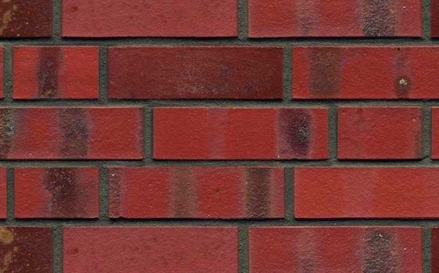 Кирпич клинкерный пустотелый ABC 8103 Baltrum rot-bunt-schmolz mit kohlerbrand гладкий, 240*115*71 мм
