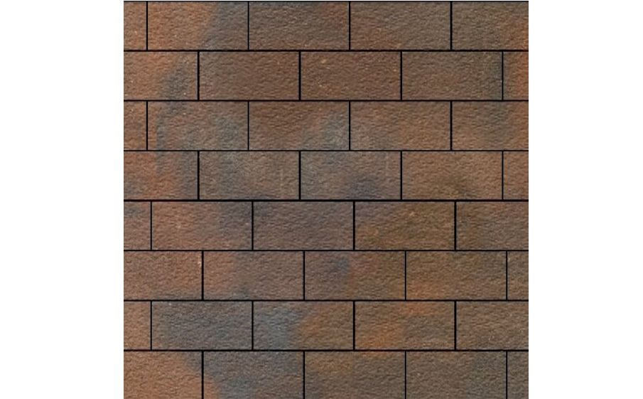 Плитка тротуарная SteinRus Прямоугольник В.6.П.8, Old-age, ColorMix Штайнрус, 200*100*80 мм