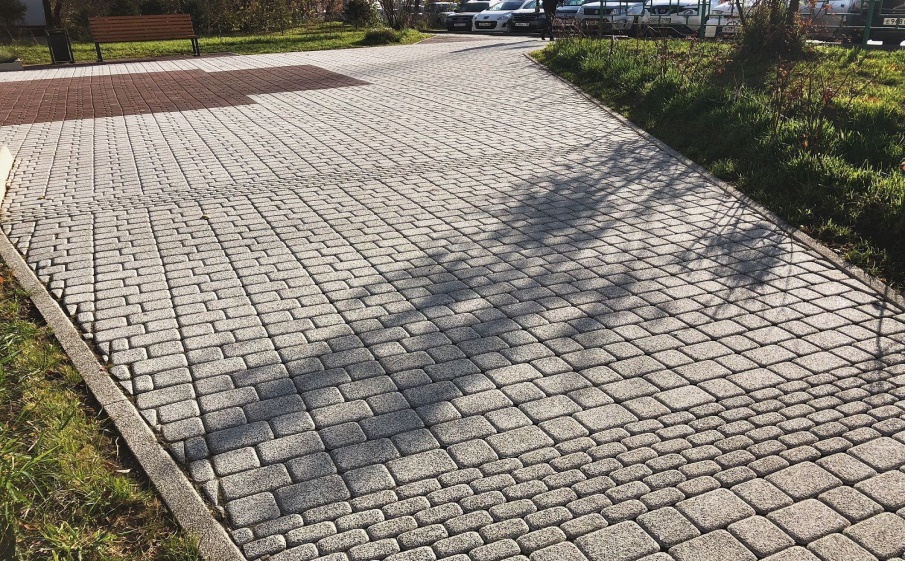 Плитка тротуарная  Классико А.1.КО.4 Стоунмикс белый с черным