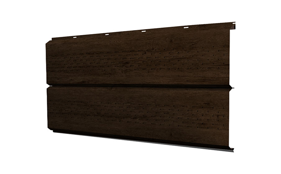 Софит Grand Line ЭкоБрус new c перфорацией 0,45 Print Premium с пленкой Antique Wood