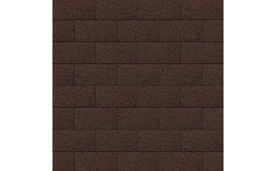 Плитка тротуарная SteinRus Прямоугольник В.6.П.8 Native, коричневый, 200*100*80 мм