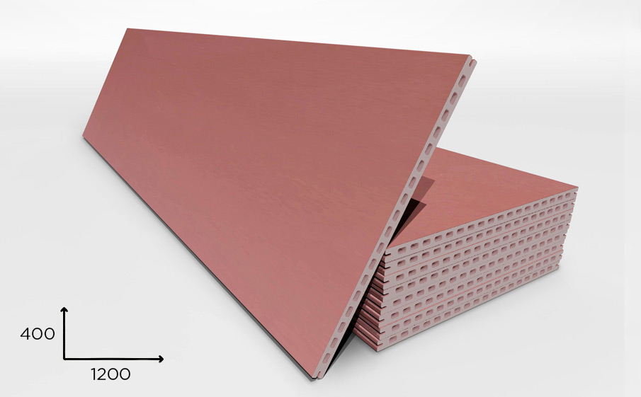 Керамогранитная плита Faveker GA20 для НФС, Marron, 1200*400*20 мм