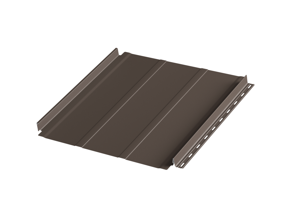 Фальцевая панель c подгибом Aquasystem AQUACLICK Силуэт-2 Zn180 Rooftop Бархат, RR 32