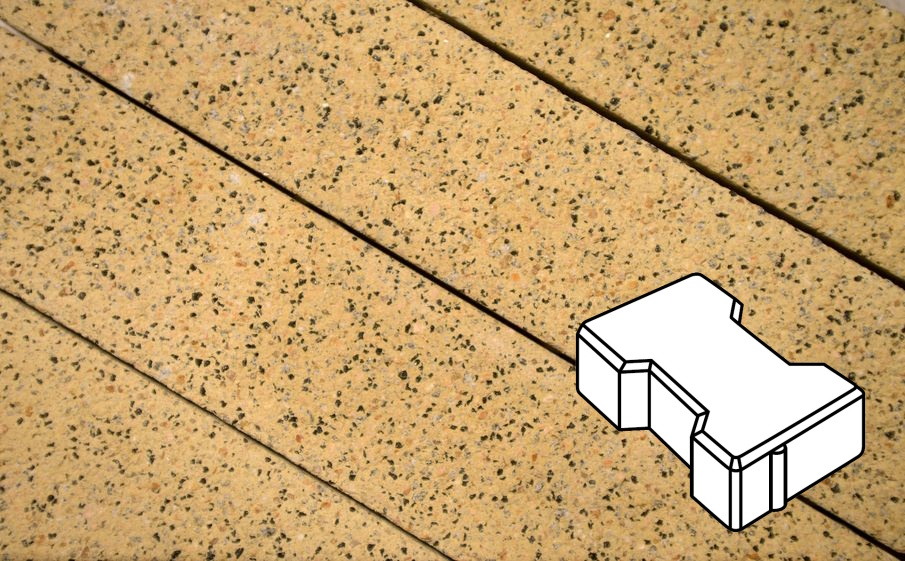 Плитка тротуарная Готика Granite FERRO, Катушка Б.2.Ф.6, Жельтау 197*162*60 мм